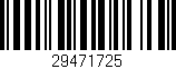 Código de barras (EAN, GTIN, SKU, ISBN): '29471725'