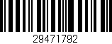 Código de barras (EAN, GTIN, SKU, ISBN): '29471792'