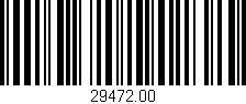 Código de barras (EAN, GTIN, SKU, ISBN): '29472.00'