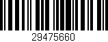 Código de barras (EAN, GTIN, SKU, ISBN): '29475660'