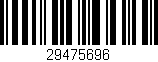 Código de barras (EAN, GTIN, SKU, ISBN): '29475696'