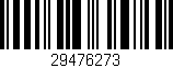 Código de barras (EAN, GTIN, SKU, ISBN): '29476273'