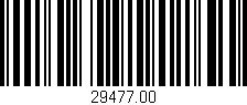 Código de barras (EAN, GTIN, SKU, ISBN): '29477.00'