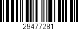 Código de barras (EAN, GTIN, SKU, ISBN): '29477281'
