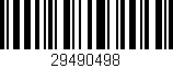 Código de barras (EAN, GTIN, SKU, ISBN): '29490498'