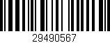 Código de barras (EAN, GTIN, SKU, ISBN): '29490567'