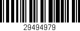 Código de barras (EAN, GTIN, SKU, ISBN): '29494979'