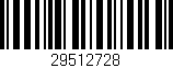 Código de barras (EAN, GTIN, SKU, ISBN): '29512728'