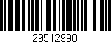 Código de barras (EAN, GTIN, SKU, ISBN): '29512990'
