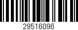 Código de barras (EAN, GTIN, SKU, ISBN): '29516096'