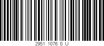 Código de barras (EAN, GTIN, SKU, ISBN): '2951_1076_0_U'