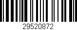 Código de barras (EAN, GTIN, SKU, ISBN): '29520872'