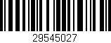 Código de barras (EAN, GTIN, SKU, ISBN): '29545027'
