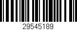Código de barras (EAN, GTIN, SKU, ISBN): '29545189'