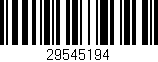 Código de barras (EAN, GTIN, SKU, ISBN): '29545194'