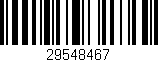 Código de barras (EAN, GTIN, SKU, ISBN): '29548467'