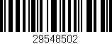 Código de barras (EAN, GTIN, SKU, ISBN): '29548502'