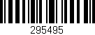 Código de barras (EAN, GTIN, SKU, ISBN): '295495'