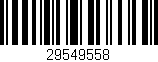 Código de barras (EAN, GTIN, SKU, ISBN): '29549558'