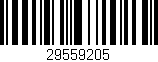 Código de barras (EAN, GTIN, SKU, ISBN): '29559205'