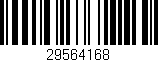 Código de barras (EAN, GTIN, SKU, ISBN): '29564168'