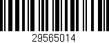 Código de barras (EAN, GTIN, SKU, ISBN): '29565014'