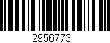 Código de barras (EAN, GTIN, SKU, ISBN): '29567731'