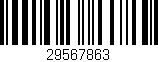 Código de barras (EAN, GTIN, SKU, ISBN): '29567863'