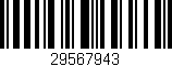 Código de barras (EAN, GTIN, SKU, ISBN): '29567943'