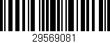 Código de barras (EAN, GTIN, SKU, ISBN): '29569081'