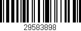 Código de barras (EAN, GTIN, SKU, ISBN): '29583898'