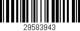 Código de barras (EAN, GTIN, SKU, ISBN): '29583943'