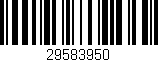 Código de barras (EAN, GTIN, SKU, ISBN): '29583950'