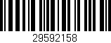 Código de barras (EAN, GTIN, SKU, ISBN): '29592158'