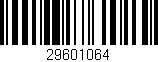 Código de barras (EAN, GTIN, SKU, ISBN): '29601064'