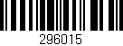 Código de barras (EAN, GTIN, SKU, ISBN): '296015'