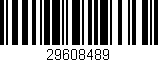 Código de barras (EAN, GTIN, SKU, ISBN): '29608489'
