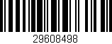 Código de barras (EAN, GTIN, SKU, ISBN): '29608498'
