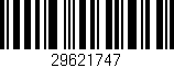 Código de barras (EAN, GTIN, SKU, ISBN): '29621747'