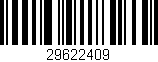 Código de barras (EAN, GTIN, SKU, ISBN): '29622409'