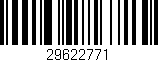 Código de barras (EAN, GTIN, SKU, ISBN): '29622771'