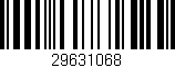 Código de barras (EAN, GTIN, SKU, ISBN): '29631068'