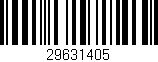 Código de barras (EAN, GTIN, SKU, ISBN): '29631405'