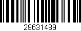 Código de barras (EAN, GTIN, SKU, ISBN): '29631489'