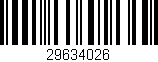 Código de barras (EAN, GTIN, SKU, ISBN): '29634026'