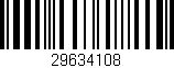 Código de barras (EAN, GTIN, SKU, ISBN): '29634108'