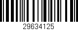 Código de barras (EAN, GTIN, SKU, ISBN): '29634125'