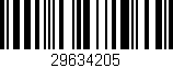 Código de barras (EAN, GTIN, SKU, ISBN): '29634205'