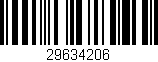 Código de barras (EAN, GTIN, SKU, ISBN): '29634206'