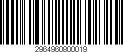 Código de barras (EAN, GTIN, SKU, ISBN): '2964960800019'